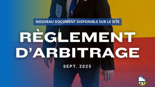 Nouveau règlement national d’arbitrage – Septembre 2025